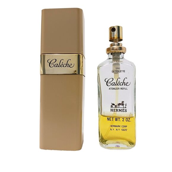 Collectible Vintage Hermes Vanity Container + Caleche EDT 2 oz, Spray Bottle - Picture 5 of 13
